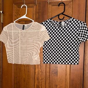 Two Sheer Divided Tops for Sale